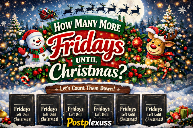 how many more fridays until christmas